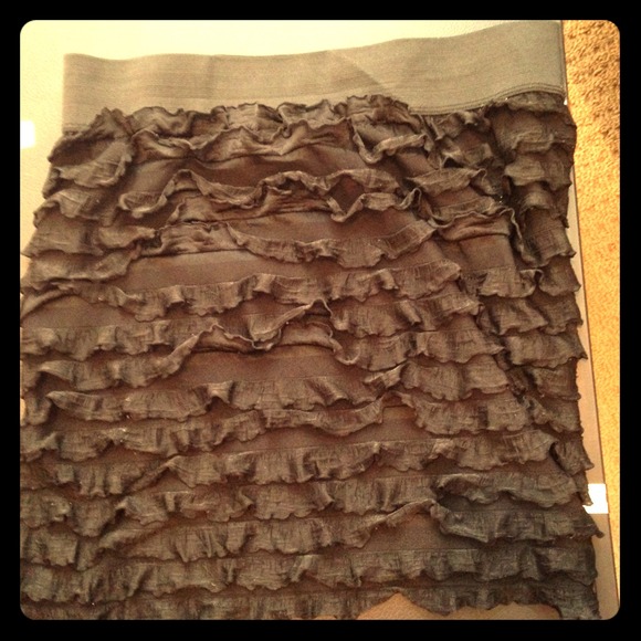 Free people ruffle high waisted skirt