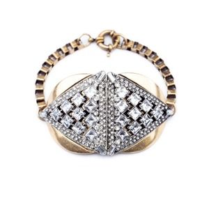 Vintage gold accent bracelet
