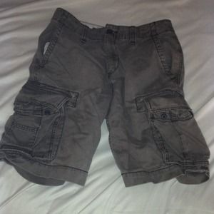 Grey Cargo shorts.