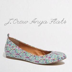 J. Crew Floral Anya Ballet Flats.
