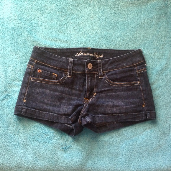 AE denim shorts