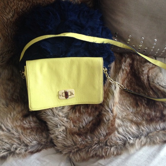 Neon Yellow Crossbody purse