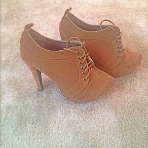 Tan booties