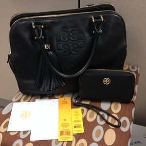 TB Thea TripZip Compart. Satchel,Wristlet &dustbag