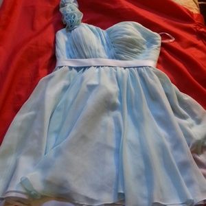 Light Blue Short Homecoming Dress