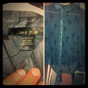 black top & black cross all over