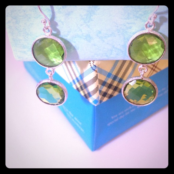 Peridot Dangly Earrings