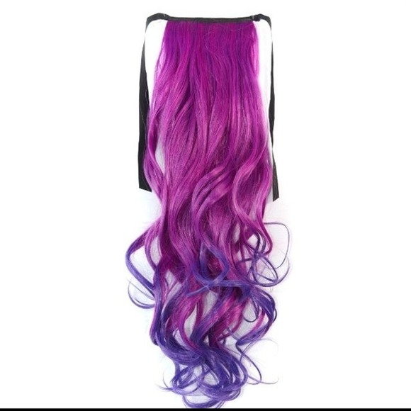 Hair extension curly ponytail