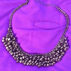 Gold beaded necklace