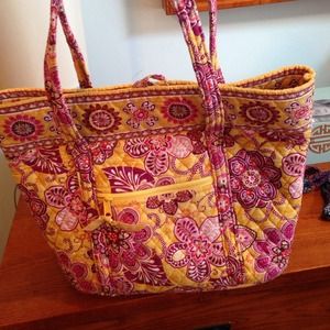 Vera Bradley "Bali Gold" large tote