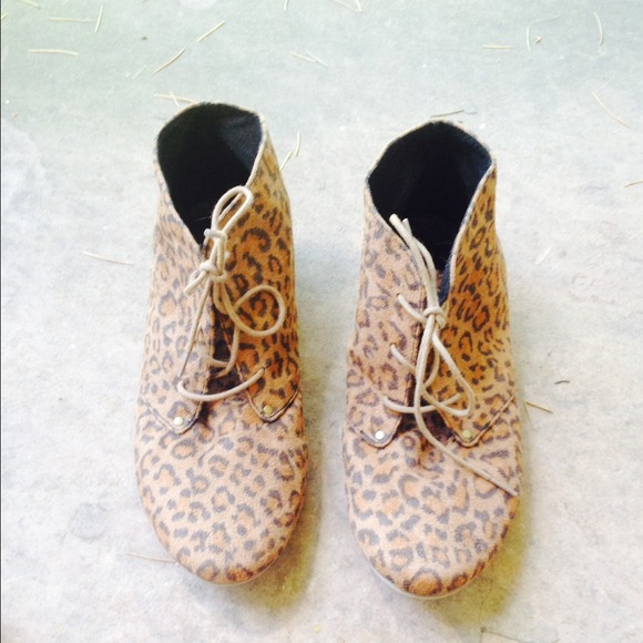 Leopard Print Ankle Boots