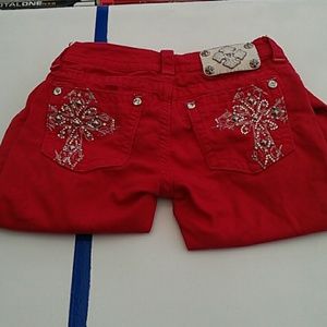 Miss me red skinny jeans