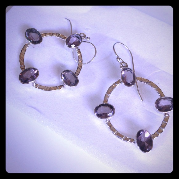 Sterling Silver Amethyst Earrings