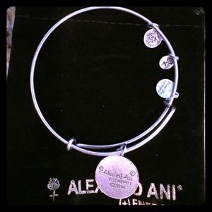 Alex and Ani bracelet with claddaugh charm