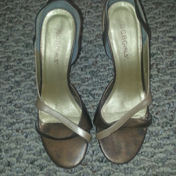 High heeled bcbg sandals