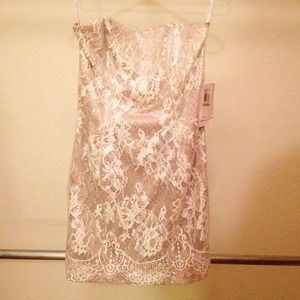 NWT Size 4 Jessica McClintock White Baby Doll Lace