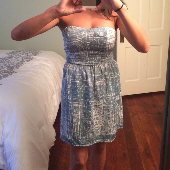 Sea green and white summer dress