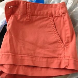 Coral colored shorts