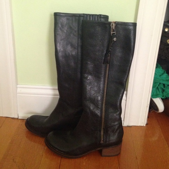 Lucky Brand black leather boots