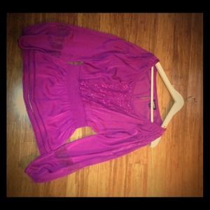 Bebe purple blouse