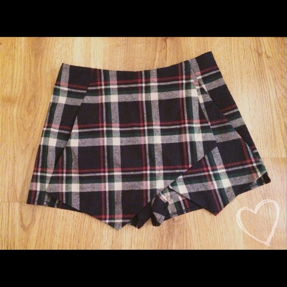 ❌TRADED❗️Plaid Skort