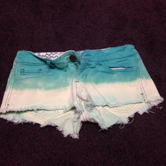 Dip dyed shorts