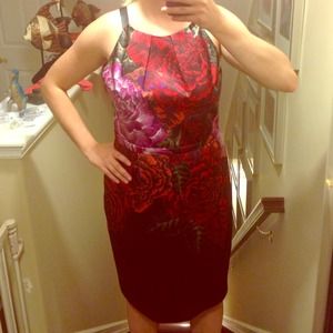 🌺 💖 beautiful Tahari satin dress💖🌺