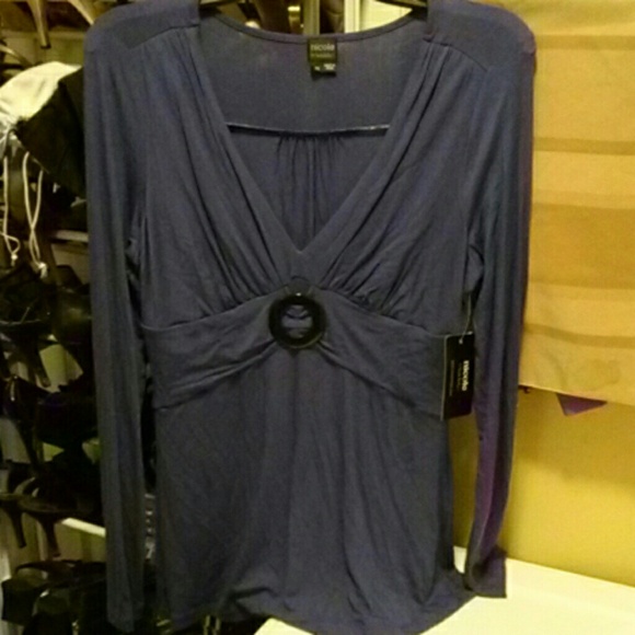 Nicole Miller- Purple top Size M