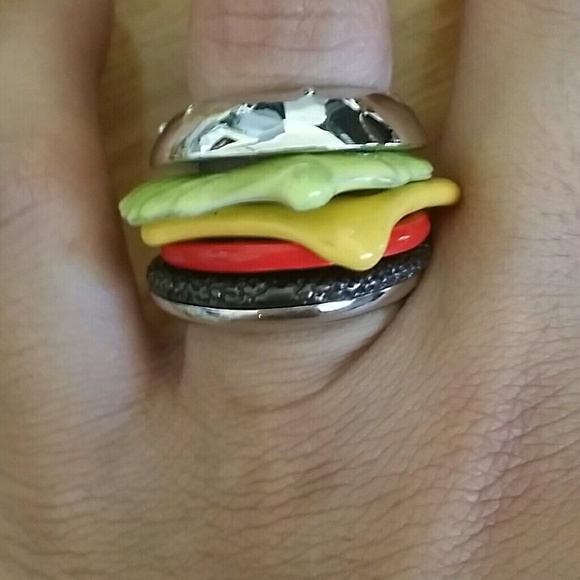 Q-Pot stackable Cheeseburger Ring