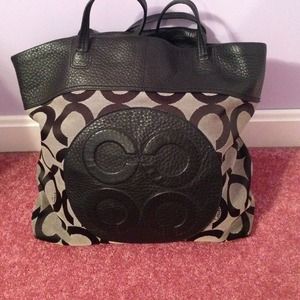Authentic leather coach bag *just lowered price*!!