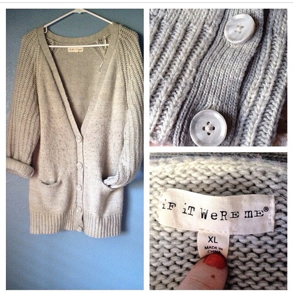 B2S PRICE DROP: Gray oversized cardigan, size XL