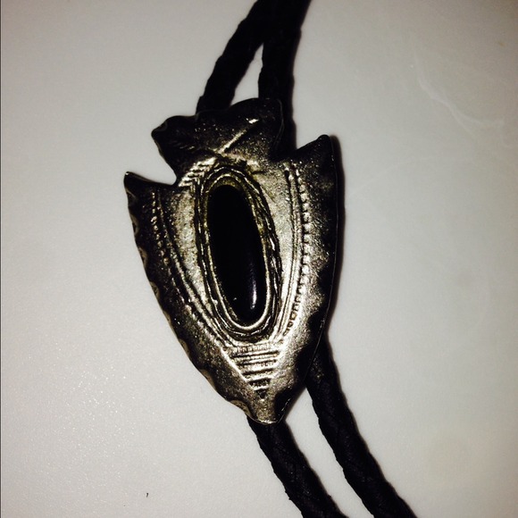 Vintage Bolo leather tie