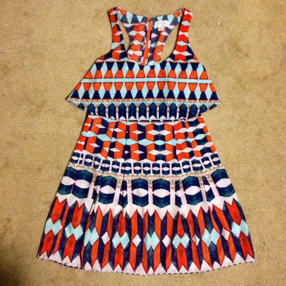 Jessica Simpson tribal print dress