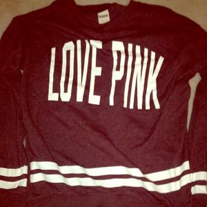 Victoria Secret Maroon Pullover Boyfriend fit