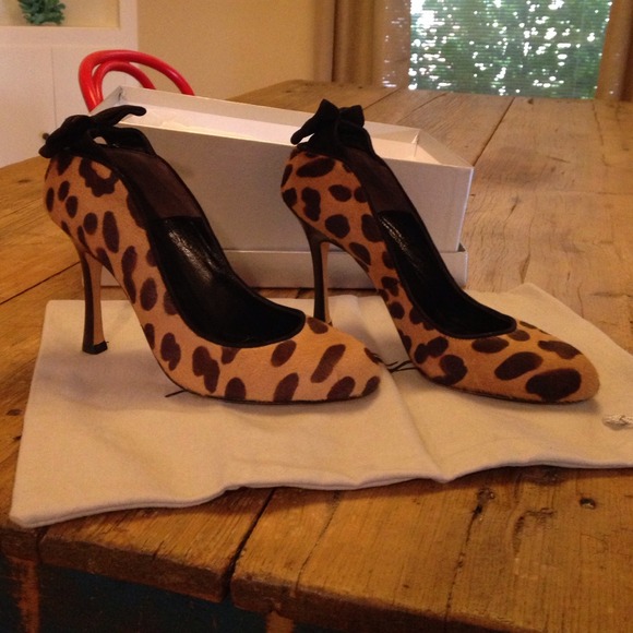 Brian Atwood calf hair pumps
