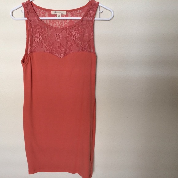 Peach Bodycon Dress