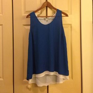 SOLD: Blue Dalia tank