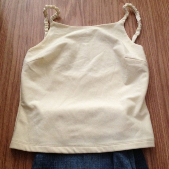 Yellow top with thin straps - Picture 2 of 3