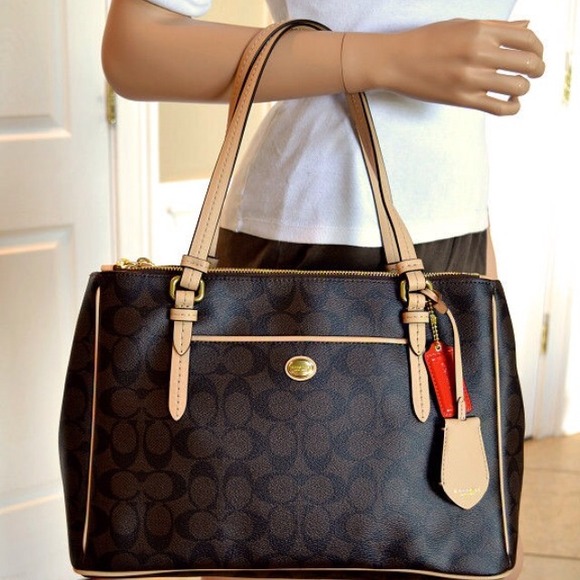 NEW Coach Peyton Signature Jordan Double Zip