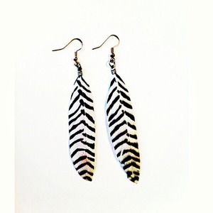 Feather earrings