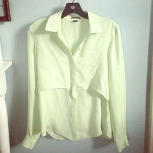 NWOT THEORY Mint Green Blouse