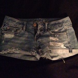 american eagle shorts size: 0