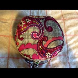 Paisley Meets Plaid Hatbox Cosmetic case