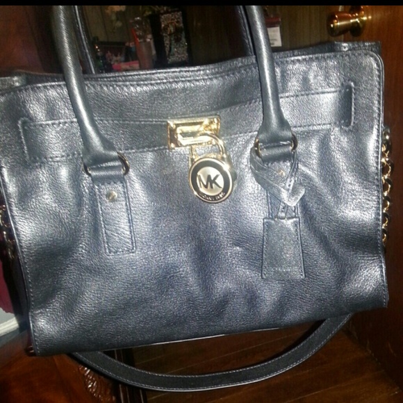Michael kors black medium Hamilton bag