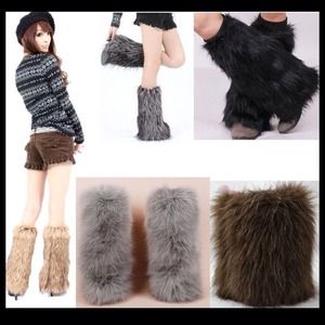 Furry boot covers