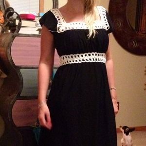 Black and white dress