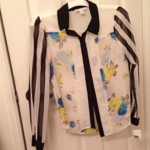 Beautiful sheer flower top