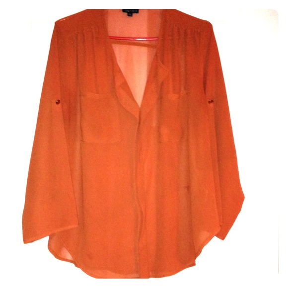 Sheer 3/4 Slv Top