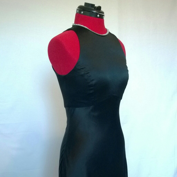 Black Silk Cocktail Dress