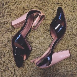B. Makowsky Black + Nude Heel